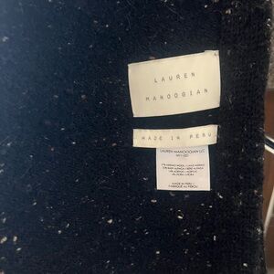 Lauren Manoogian Midnight Alpaca Wool Blended Knit scarf / shrug